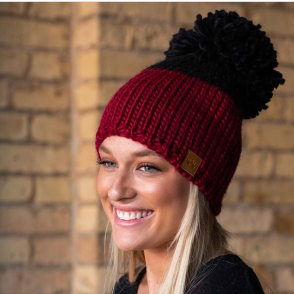 Wine Hat w/Pom